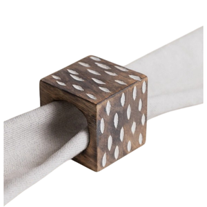 Vente en gros de ronds de serviette en bois de qualité supérieure porte-serviettes rustiques pour décoration de table Accessoires de table de tous les jours à vendre - Product Image 4