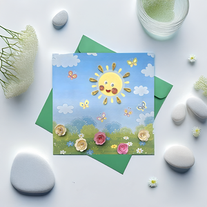 กระดาษของขวัญจากเวียดนามดอกไม้ม้วนแบบแฮนด์เมดมีสไตล์3D ลายดอกไม้นูนออกแบบได้ตามต้องการสำหรับวันวาเลนไทน์คริสต์มาส - Product Image 2