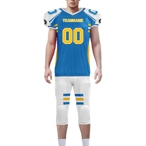 Custom Youth Team club compression set New Arrivals Wholesale <b>Cheap</b> Men Sublimation American Football All Team uniforms With OEM - Product Image 2