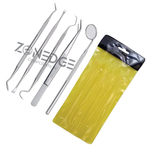 ชุดเครื่องมือทันตกรรม5ชิ้นสแตนเลสชุดสุขอนามัยทางทันตกรรมสำหรับทำความสะอาดฟันเครื่องมือทำความสะอาดฟันชุดทำความสะอาดฟันทันตแพทย์ทันตแพทย์ - Product Image 2