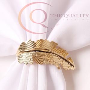 Anneaux de serviette de table de mariage haut de gamme en métal de luxe, écologiques, pour la décoration de table, avec couleurs personnalisables et matériaux de haute qualité - Product Image 2