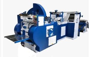 เครื่องผลิตถุงกระดาษคราฟท์แบบพกพาอัตโนมัติสำหรับถุงช้อปปิ้งสภาพใหม่พร้อมส่วนประกอบหลักพีแอลซีและมอเตอร์ - Product Image 6