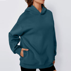 Sudaderas con Capucha de Manga Larga para Mujer con Logotipo Personalizado al por Mayor, Ropa de Moda Sólida Personalizada, Sudaderas con Capucha Transpirables para Mujer en Venta - Product Image 4