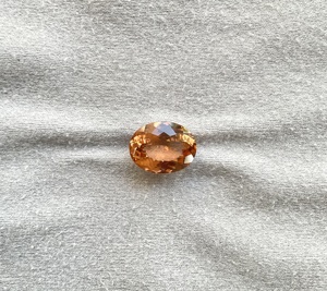 Piedra de corte facetado ovalado de turmalina de melocotón de 8,24 quilates de alta calidad para la fabricación de joyas finas de piedras preciosas naturales - Product Image 2