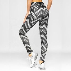 <b>Women's</b> High-Waist Sport Fitness <b>Wet</b> <b>Look</b> Yoga <b>Leggings</b> Sublimation Quality Mesh Material Plus Size Activewear - Product Image 2