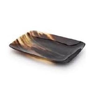 Bandeja Rectangular para Servir con Cuerno de Búfalo Real, Bandejas Decorativas para Mesa, Bandeja para Servir Comida con Cuerno Antiguo con Pulido Brillante para Vajilla - Product Image 1