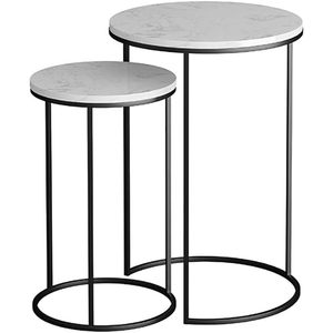 Taburete de base de hierro con tapa de mármol Premium de lujo, mesa de centro portátil de diseño moderno para mesita de noche, fabricante indio, mesa de proveedor - Product Image 2