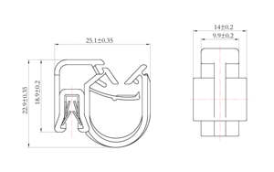 Phụ Tùng Ô Tô Ô Tô Kết Nối Clip Moc/Loc Với Cạnh Clip Kẹp 1-3Mm Tấm Cho 8Mm Để 12Mm Dia Dây Cáp - Product Image 4