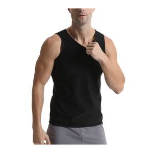Débardeur thermique noir pour homme, modèle athlète, tissu tissé favorisant la combustion des graisses et la perte de poids, combinaison de sauna EX-04 - Product Image 5
