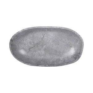 Bol en céramique sculpté fait main moderne, tendance mondiale en décoration intérieure, multi-usages, brossé, utilisation sûre, écologique, style américain - Product Image 4