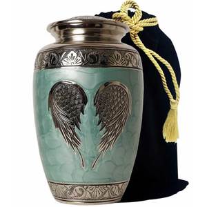 Venta caliente personalizado al por mayor de latón cremación urnas nuevo diseño adulto cenizas Metal urna más confiable funeral ataúd humano - Product Image 1