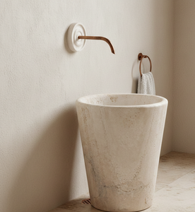 Travertine อ่างหินกลางแจ้งสวนแบบทันสมัยน้ำพุสำหรับปลูกต้นไม้ - Product Image 4