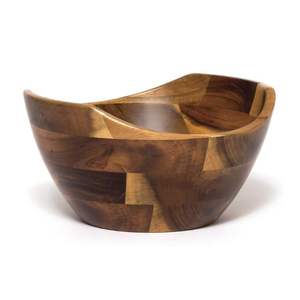 Meilleure vente de saladier en bois naturel taille personnalisée pour la vaisselle et les articles de cuisine faits à la main de haute qualité du Vietnam - Product Image 1