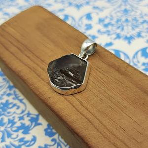 สร้อยคอจี้ควอทซ์สโมคเกอร์สีเงินสเตอร์ลิงทำด้วยมือ925อัญมณีธรรมชาติหนามเตยเครื่องประดับผู้หญิงขายส่งเชื่อถือได้ - Product Image 1