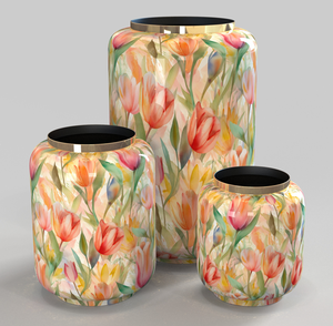 Ensemble de jardinières de jardin en fer émaillé de haute qualité, grand, moyen et petit, 3 jardinières décoratives sans poignée, seau avec finition de qualité - Product Image 3