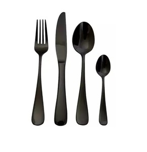 ชุดช้อนส้อมมีดสแตนเลสชุดเครื่องเงินด้ามสี่เหลี่ยม - Product Image 3