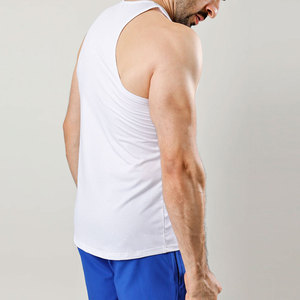 Camiseta sin Mangas para Hombre, de Alta Calidad, Ajuste Holgado, Tejida, para Gimnasio, Fitness, Estilo Casual - Product Image 4