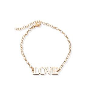Love Letter Design <b>Charm</b> Chain Bracelet Turkish Handmade Wholesale 925 Sterling Silver Jewelry - Product Image 6