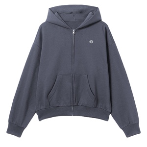 Sweats à capuche oversize streetwear avec fermeture éclair, style vintage Y2K premium, fermeture éclair lourde, broderie de logo personnalisée, mode urbaine OEM - Product Image 1