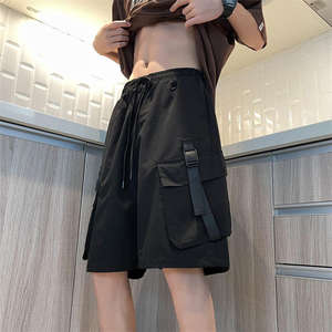 2024 Cargo été nouveaux hommes Shorts sport Fitness respirant Cargo Shorts hommes 6 poches Cargo cordon Shorts Logo personnalisé - Product Image 1