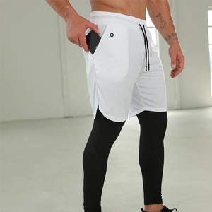 Quần Đùi Thể Dục Thể Thao Nam Dây Rút Thời Trang Mới Bán <span class=keywords><strong>S</strong></span>ỉ Quần Đùi Thấm Mồ Hôi Lông Cừu Cotton In Hình Quần Đùi Tập Gym Nén Cho Nam OEM - Product Image 5