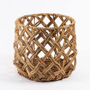 Panier de rangement en jacinthe d'eau naturelle tressé, panier en osier de haute qualité, prix le plus bas - Product Image 3