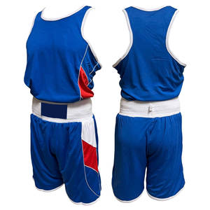 Uniformes de boxe personnalisés à bas quantité minimale de commande Impression par sublimation à séchage rapide Option de maille Ensemble de matériel de boxe confortable - Product Image 1