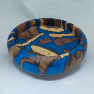 ENSALADA DE RESINA Y MADERA NATURAL HECHA A MANO DE DECORACIÓN ENSALADA DE USUARIO Buena calidad para uso doméstico y en restaurantes para fiestas - Product Image 1