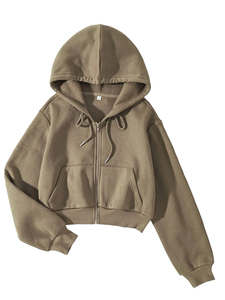 Sudadera con Capucha Personalizada de Alta Calidad para Mujer, Color Sólido, Estilo Deportivo Informal de Invierno, Hecha en Pakistán - Product Image 6