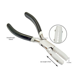 Juego de 5 alicates de corte de acero, medio plano, cierre de arco redondo, tubo de apertura de punta, tubo de mandíbula de nailon, moldes de sujeción, herramientas de joyería - Product Image 2