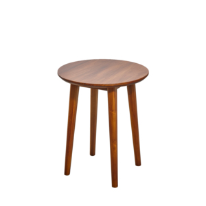 โต๊ะข้างไม้สักร่วมสมัยที่ผ่อนคลายด้วยขาสูงสำหรับห้องนั่งเล่นโต๊ะกาแฟไม้ - Product Image 1