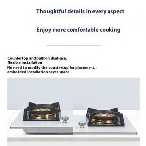 Table de cuisson à gaz encastrable en acier inoxydable avec allumage électronique, protection anti-extinction de flamme, classe de chaleur élevée, écoénergétique disponible - Product Image 3