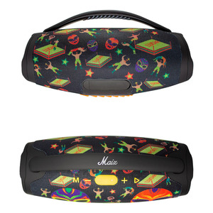 <b>Bluetooth</b> 5.1 <b>Speaker</b>, FM Radio, USB Rechargeable, <b>LED</b> Light, Assorted Designs - Assorted Colors - Product Image 3