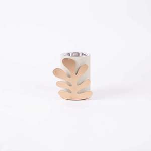 Porte-encens élégant pour les parfums d'arôme du Ramadan Moyen-Orient Encens fini beige et or pour la maison salon usage aromatique - Product Image 4