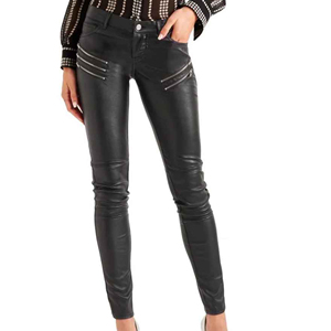 Custom Colors High Waist <b>Leather</b> Ladies <b>Leggings</b> for Women Plus Size Hip Hop Style Winter for Women's Pants - Product Image 5