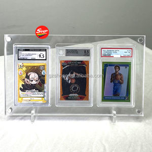 SHP In Offerta Speciale Espositore Trasparente in Acrilico per 3 Carte Stile BGS CGC per Carte Collezionabili Pokémon-Pikachu Topps Chrome Pokémon TV Spectra #25 PSA 10 - Product Image 6