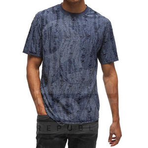 Camisetas de Hombre de Alta Calidad, 100% Algodón, Corte Regular, Estampado Desgastado, Estilo Casual Ligero, Manga Corta, Ecológicas, de Secado Rápido y Transpirables - Product Image 1