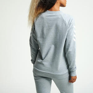 Oversized Drop Shoulder 280gsm High Quality Plain <b>White</b> Pullover <b>Sweatshirt</b> for Women Custom Logo Knitted Fleece Blank - Product Image 6