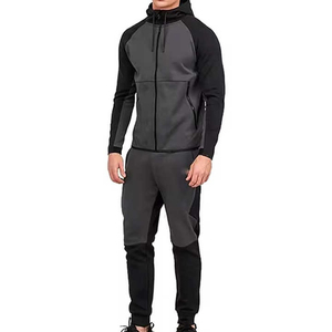 Vêtements de sport Gym Fitness Tech Polaire Formation Survêtements Pour Hommes Deux Pièces Ensemble Survêtement Jogging Costume pour Hommes Dernière Conception - Product Image 1