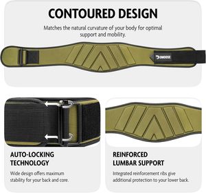 Cinturón de levantamiento de pesas de alta calidad, cinturón de gimnasio personalizado para hombres y mujeres, soporte de espalda, entrenamiento cruzado de Fitness - Product Image 3