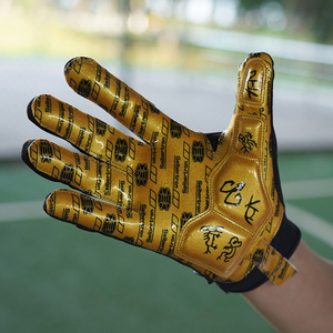 Guantes de Fútbol Americano Seibertron Ultra-Sticky Supert Grip con Palma Acolchada y Transpirable para Línea Ofensiva/Defensiva - Product Image 3