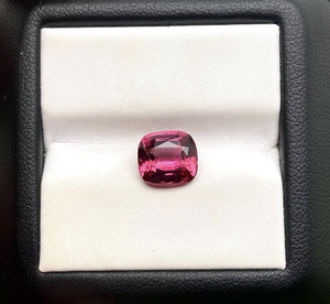 Natural Rubellite <b>Tourmaline</b> Cushion Cut Faceted Loose Gemstone Red Color for <b>Earrings</b> Necklace Rings IGI Certified Jewelry - Product Image 2