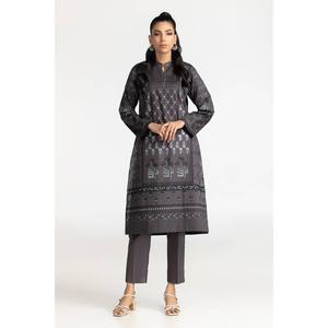 Conjunto de Camisa y Pantalón de Lana Gris Casual para Mujer, con Estampado de Bloques, Top con Capucha Bordado, Largo por Encima de la Rodilla, Ropa Deportiva y de Oficina - Product Image 2