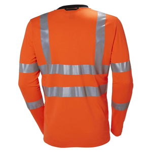 Poliéster de alta visibilidad Unisex Seguridad reflectante Manga larga Color sólido Venta al por mayor Ropa de trabajo de alta visibilidad Precio barato al por mayor - Product Image 6