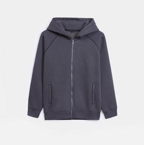 Sudadera con Capucha Personalizada para Hombre, Estilo Urbano, Invierno, Impermeable, Ecológica, 100% Algodón, Hip Hop, Unisex, Color Sólido, con Cierre - Product Image 5