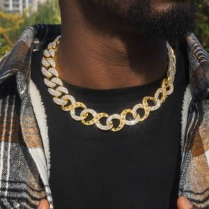 Offre Spéciale 14K Solid Yellow Gold Chunky Lab Grown Diamond Necklace Brilliant Cut Hip Hop Style Cuban Link pour hommes à bas prix - Product Image 3