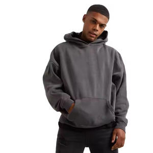 Jersey informal OEM para hombre, sudaderas con capucha de invierno, poliéster/algodón de alta calidad, teñido liso, diseño de su propio logotipo, logotipo serigrafiado - Product Image 1