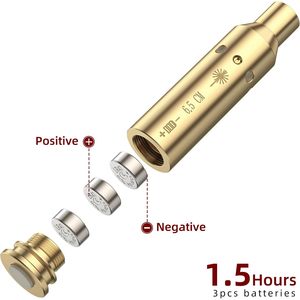 Laser de visée EZshoot 6,5 cm, laser rouge pour la chasse, avec corps en laiton et batterie incluse - Product Image 3