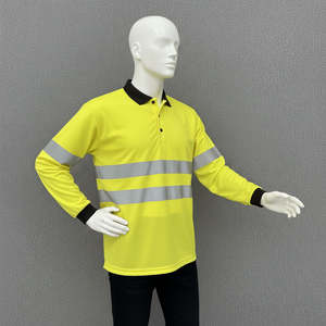 Vêtements de travail de sécurité, t-shirts à manches longues orange, impression personnalisée, vente en gros, chemise réfléchissante d'hiver pour hommes - Product Image 4