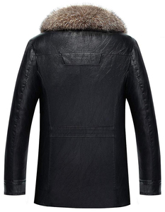 B3 באיכות גבוהה מותאם אישית מותג גברים אמיתי shearling ג 'קטים מעור פרווה מחבל פרוה פוקס פרווה מחבל מעיל עור פרווה - Product Image 2